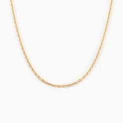 Histoire d'Or Chaîne Keyssie Maille Forçat Diamantée Or Jaune* Colliers|Colliers