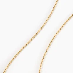 Histoire d'Or Chaîne Keyssie Maille Forçat Diamantée Or Jaune* Colliers|Colliers