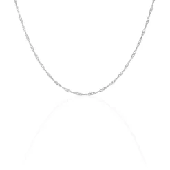 Histoire d'Or Chaîne Leliana Maille Singapour Or Blanc* Colliers|Colliers