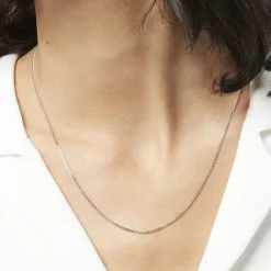 Histoire d'Or Chaîne Maille Gourmette Or Blanc* Colliers|Colliers