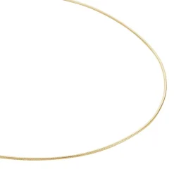 New Histoire d'Or Chaîne Norma Maille Queue De Souris Plaque Or Jaune