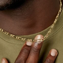 Histoire d'Or Chaîne Ophelio Maille Alternee 1/1 or jaune