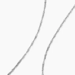 Hot Histoire d'Or Chaîne Shanone Argent Blanc