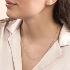 Hot Histoire d'Or Chaîne Shanone Argent Blanc