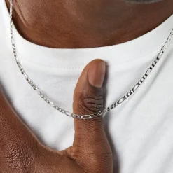 Histoire d'Or Chaîne Vivian Maille Alternee 1/3 Argent Blanc* Colliers|Colliers