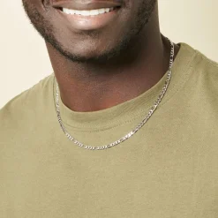 Histoire d'Or Chaîne Vivian Maille Alternee 1/3 Argent Blanc* Colliers|Colliers