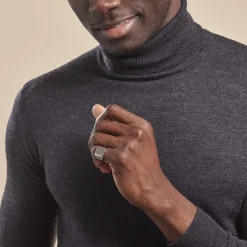 Histoire d'Or Chevaliere Acier Blanc Winebald* Bagues|Bagues Sans Pierre