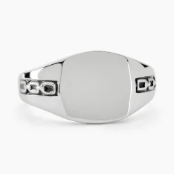 Histoire d'Or Chevaliere Argent Blanc Tarek* Bagues|Bagues Sans Pierre