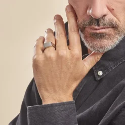 Histoire d'Or Chevalière Luciano* Bagues|Bagues Sans Pierre