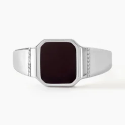 Histoire d'Or Chevalière Argent Blanc Djulian Email* Bagues|Bagues Sans Pierre