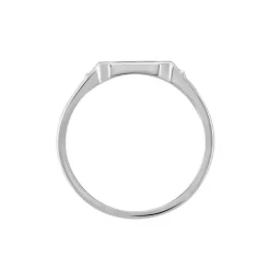 Histoire d'Or Chevalière Argent Blanc Djulian Email* Bagues|Bagues Sans Pierre