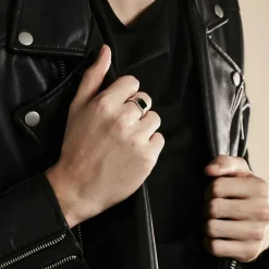 Histoire d'Or Chevalière Argent Blanc Djulian Email* Bagues|Bagues Sans Pierre