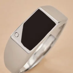 Histoire d'Or Chevalière Argent Blanc Python Email Et Oxyde De Zirconium* Bagues|Chevalières