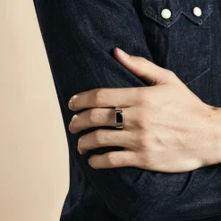 Histoire d'Or Chevalière Argent Blanc Python Email Et Oxyde De Zirconium* Bagues|Chevalières