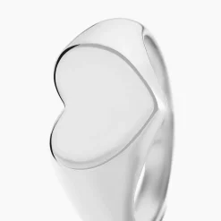 Histoire d'Or Chevalière Barbara Argent Blanc* Bijoux Personnalisés|Bagues