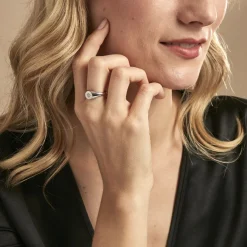 Histoire d'Or Chevalière Chesley Argent Blanc Oxyde De Zirconium* Bagues|Chevalières