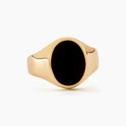 Histoire d'Or Chevalière Filipp Ovale Or Jaune Onyx* Bagues|Chevalières