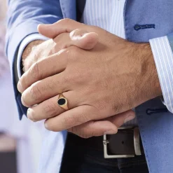 Histoire d'Or Chevalière Gerolt Ovale Or Jaune Onyx* Bagues|Chevalières