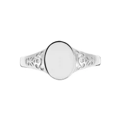 Outlet Histoire d'Or Chevalière Giacoma Argent Blanc