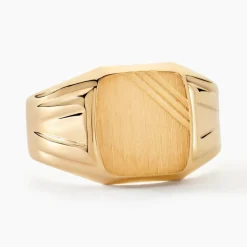 Discount Histoire d'Or Chevalière Goliath Carree Diamantee Or Jaune