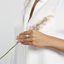 Sale Histoire d'Or Chevalière Gwennen Plaqué Or Oxyde De Zirconium