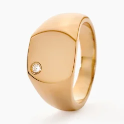 Histoire d'Or Chevalière Hide Plaqué Or Oxyde De Zirconium* Bagues|Chevalières