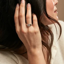 Histoire d'Or Chevalière Jima Argent Blanc* Bagues|Bagues Sans Pierre