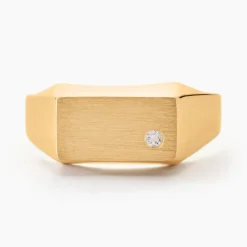 Histoire d'Or Chevalière Leyton Rectangle Or Jaune Oxyde De Zirconium* Bagues|Chevalières