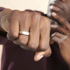 Outlet Histoire d'Or Chevalière Michel Argent Blanc Oxyde De Zirconium