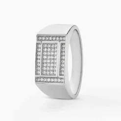 Histoire d'Or Chevalière Owena Argent Blanc Oxyde De Zirconium* Bagues|Chevalières