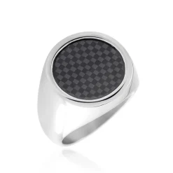 Online PHEBUS HIM Chevalière Acier Blanc