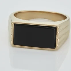 Histoire d'Or Chevalière Plaqué Hadrien Onyx* Bagues|Chevalières