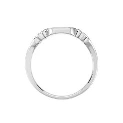 Outlet Histoire d'Or Chevalière Rita Argent Blanc