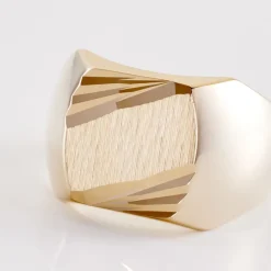 Histoire d'Or Chevalière Zoey Plaqué Or Jaune* Bijoux Personnalisés|Bagues