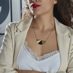 Histoire d'Or Collier Acier Dore Sunshine* Colliers|Sautoirs