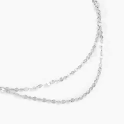 New Histoire d'Or Collier Adelaide Argent Blanc