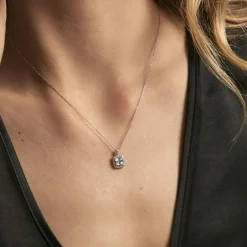 Best Histoire d'Or Collier Adrienne Or Blanc Oxyde De Zirconium