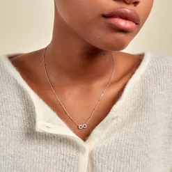 Histoire d'Or Collier Aella Argent Blanc