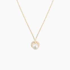 Histoire d'Or Collier Aloys Or Jaune Perle De Culture Et Oxyde De Zirconium* Colliers|Colliers