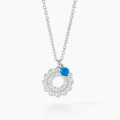 Histoire d'Or Collier Alvie Argent Blanc Turquoise* Colliers|Colliers