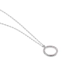 Histoire d'Or Collier Ambroisie Argent Blanc Oxyde De Zirconium argent blanc oxyde rose