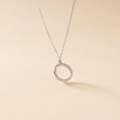 Histoire d'Or Collier Ambroisie Argent Blanc Oxyde De Zirconium argent blanc oxyde rose