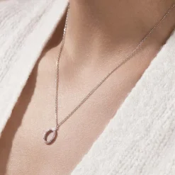 Histoire d'Or Collier Ambroisie Argent Blanc Oxyde De Zirconium argent blanc oxyde rose