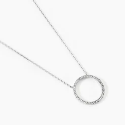 Online Histoire d'Or Collier Amene Or Blanc Diamant