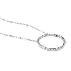 Hot Histoire d'Or Collier Amene Or Blanc Diamant