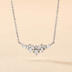 Outlet Histoire d'Or Collier Amissa Argent Blanc Oxyde De Zirconium