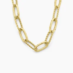 Histoire d'Or Collier Andria Acier Jaune