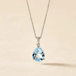 Histoire d'Or Collier Anesa Or Blanc Topaze* Colliers|Colliers