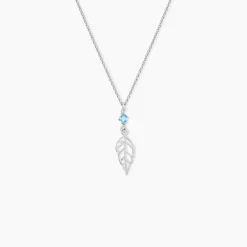 Histoire d'Or Collier Angelika Argent Blanc Pierre De Synthese* Colliers|Colliers