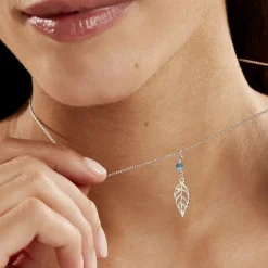 Histoire d'Or Collier Angelika Argent Blanc Pierre De Synthese* Colliers|Colliers